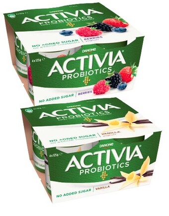 Coles Danone activia probiotics yoghurt 4x125g offer