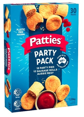 Coles Patties party pack 30 pack 1.25kg offer