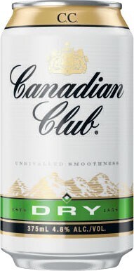 Coles Canadian club & dry cans 10x375ml offer