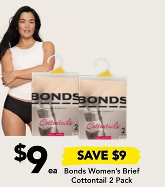 Drakes Bonds Women's Brief Cottontail 2 Pack offer
