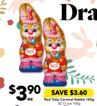 Red Tulip Carnival Rabbit 180g