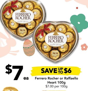 Drakes Ferrero Rocher Or Raffaello Heart 100g offer