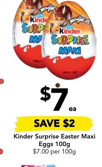 Drakes Kinder Surprise Easter Maxi Eggs 100g offer