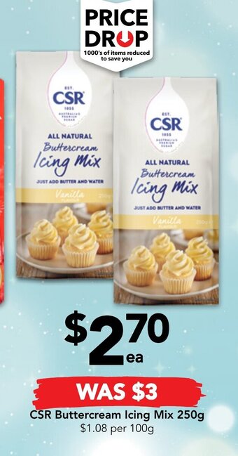 CSR Buttercream Icing Mix 250g