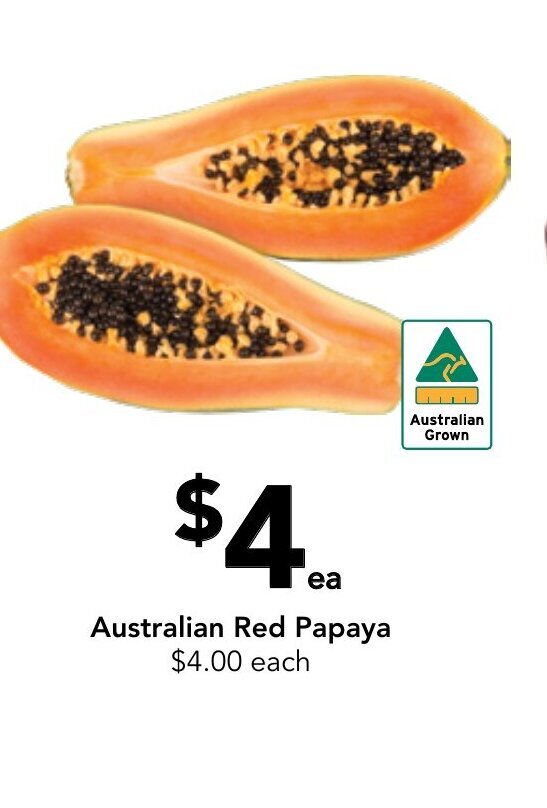 Australian Red Papaya offer at Drakes