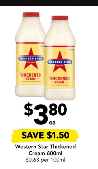 Drakes Western Star Thickened Cream 600ml offer