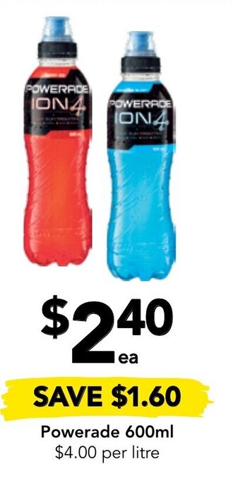 Drakes Powerade 600ml offer