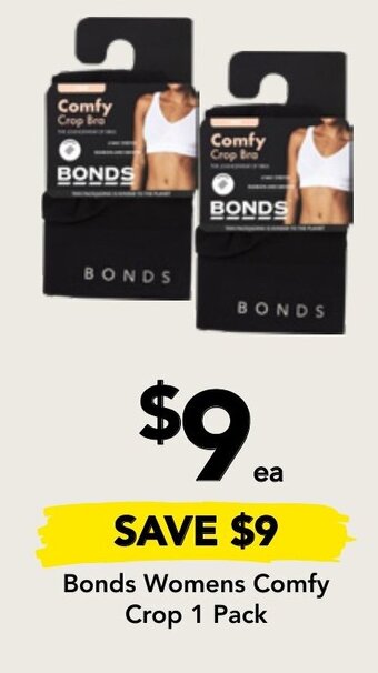 Drakes Bonds Womens Comfy Crop 1 Pack offer