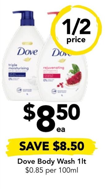 Drakes Dove Body Wash 1lt offer