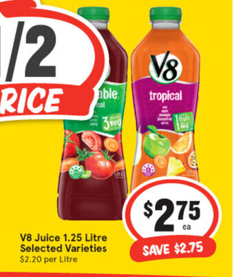 IGA V8 Juice 1.25 Litre offer