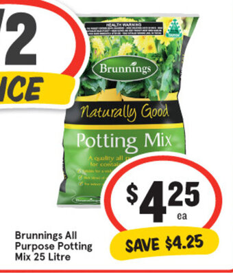 IGA Brunnings All Purpose Potting Mix 25 Litre offer