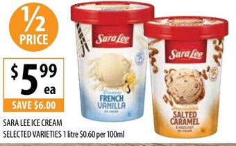 Supabarn Sara Lee Ice Cream offer