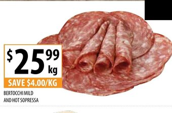 Supabarn Bertocchi Mild And Hot Sopressa offer