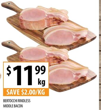 Supabarn Bertocchi Rindless Middle Bacon offer