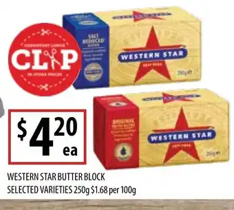 Supabarn Western Star Butter Block offer