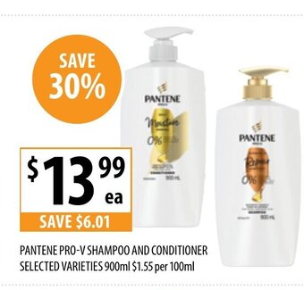 Supabarn Pantene Pro-V Shampoo and Conditioner offer
