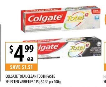 Supabarn Colgate Total Clean Toothpaste offer