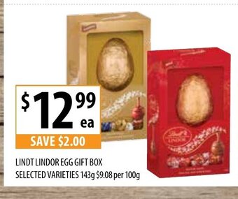 Supabarn Lindt Lindor Egg Gift Box offer