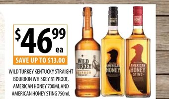 Supabarn Wild Turkey Kentucky Straight Bourbon Whiskey 81 Proof offer