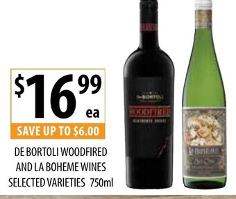 Supabarn De Bortoli Woodfired And La Boheme Wines offer