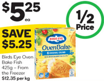 Woolworths Birds Eye Oven Bake Fish 425g offer