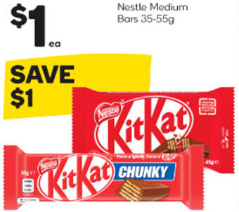 Woolworths Nestle Medium Bars 35-55g offer