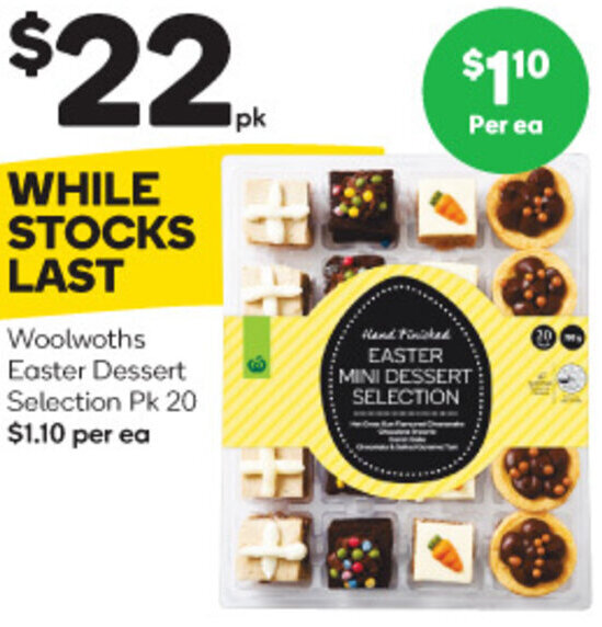 Woolworths Easter Dessert Selection Pk offer at Woolworths