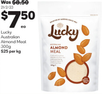 Woolworths Lucky Australian Almond Meal 300g offer