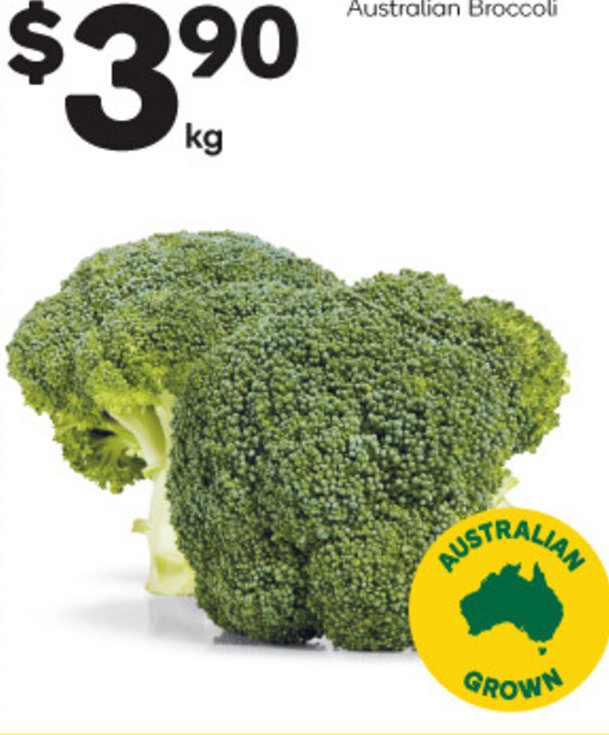 Australian Broccoli offer at Woolworths