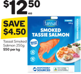 Woolworths Tassal Smoked Salmon 250g offer