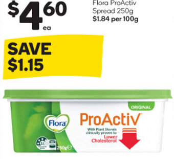 Woolworths Flora ProActiv Spread 250g offer