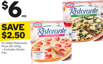 Woolworths Dr Oetker Ristorante Pizza 310-390g offer
