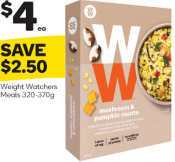 Woolworths Weight Watchers Meals 320-370g offer