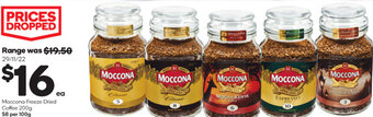 Woolworths Moccona Freeze Dried Coffee 200g offer