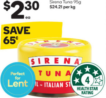 Woolworths Sirena Tuna 95g offer