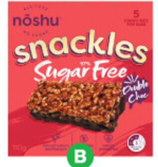 Woolworths Nöshu Sugar Free Snackles 110g Pk 5 offer