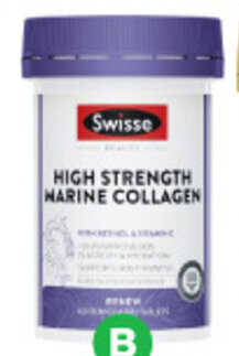 Woolworths Swisse Beauty High Strength Marine Collagen Tablets Pk 60# offer