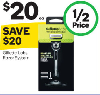 Woolworths Gillette labs Razor System offer