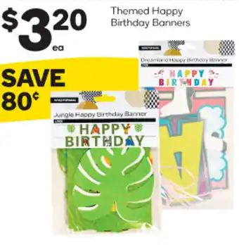 Woolworths Themed Happy Birthday Banners offer