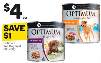 Woolworths Optimum Wet Dog Food 680-700g offer
