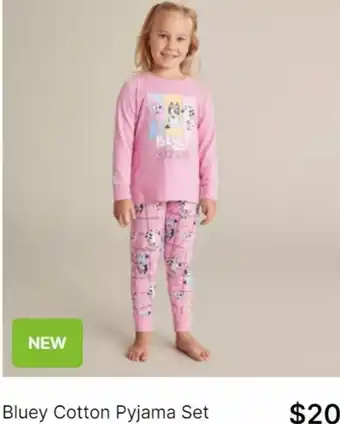 Target Bluey Cotton Pyjama Set offer