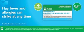 Terry White TerryWhite Chemmart Loratadine 10mg 100 tablets offer