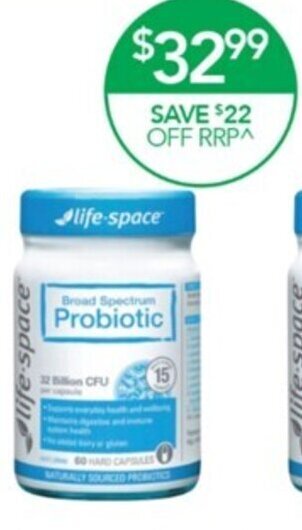 Terry White Life-Space Probiotic offer