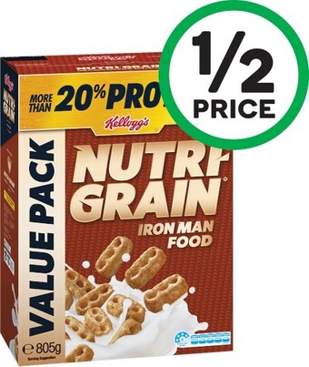 Woolworths Kelloggu2019s Nutri-Grain 805g offer