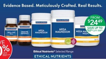 Terry White Ethical Nutrients Selected Range offer