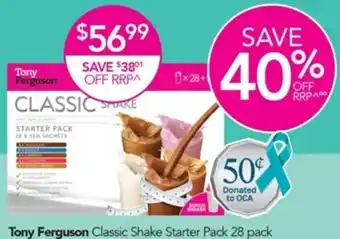 Terry White Tony Ferguson Classic Shake Starter Pack 28 Pack offer