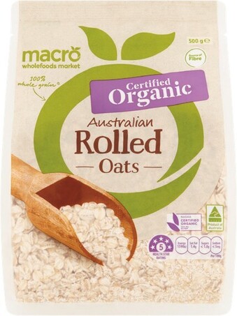 Woolworths Macro Organic Rolled Oats 500g offer