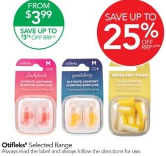 Terry White Otifleks Selected Range offer