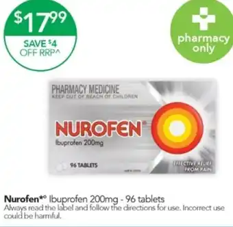 Terry White Norofen Ibuprofen 200mg-96 Tablets offer