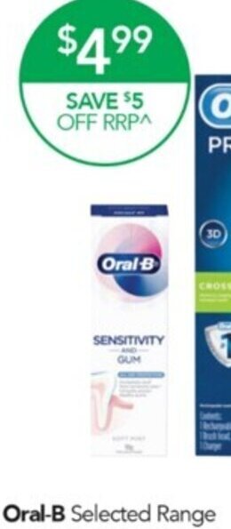 Terry White Oral-B Selected Range offer